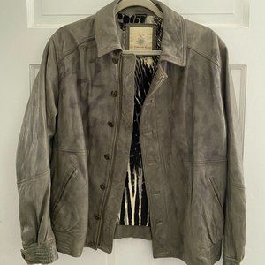 The Territory Ahead Women's Sage Green Leather Jacket - Size Medium